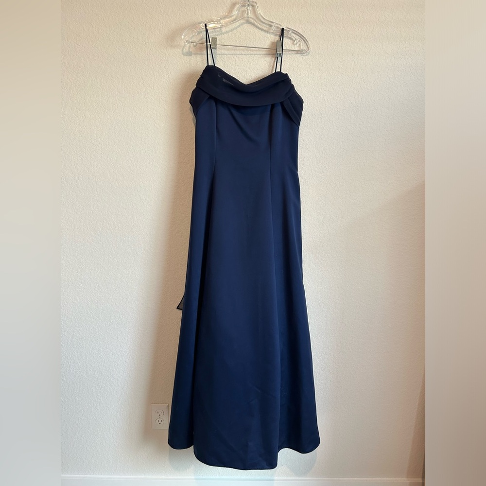 Vintage Kiki USA Navy Blue Gown Formal Dress